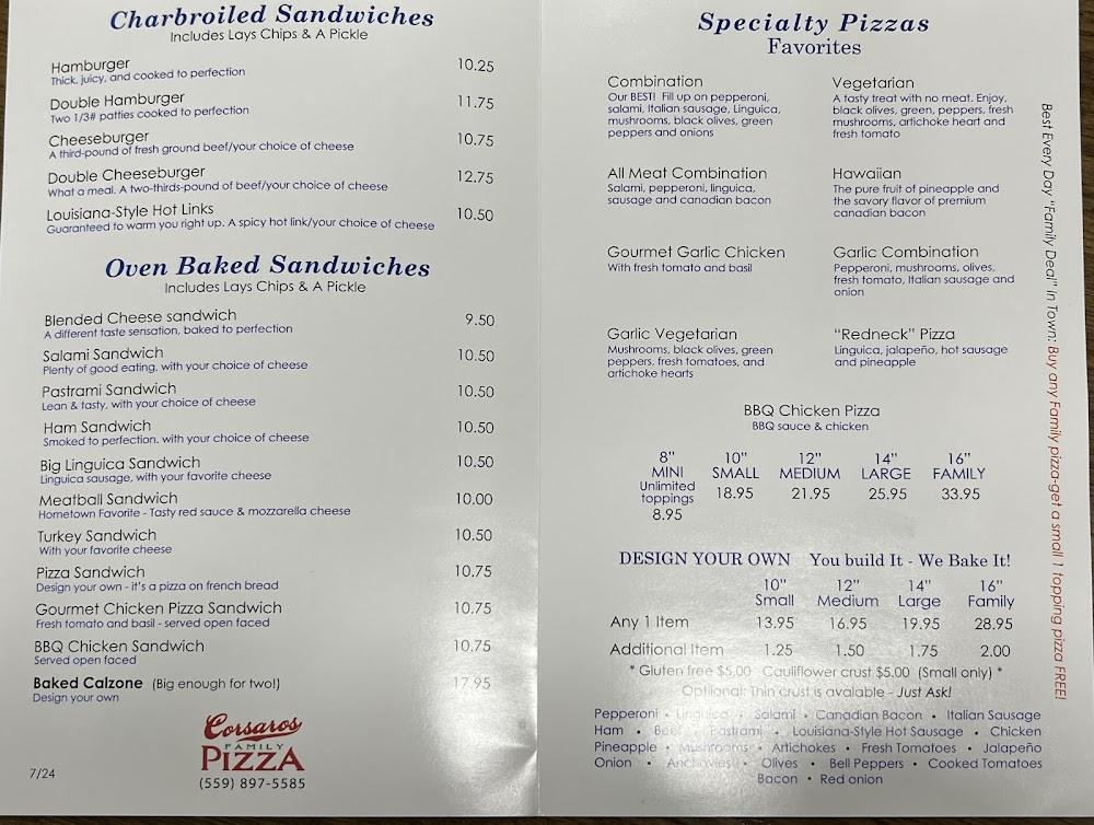 Corsaros Family Pizza Garden Salad