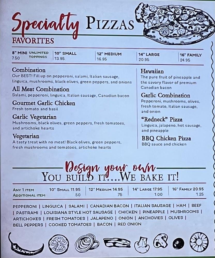 Corsaros Family Pizza Menu image 3