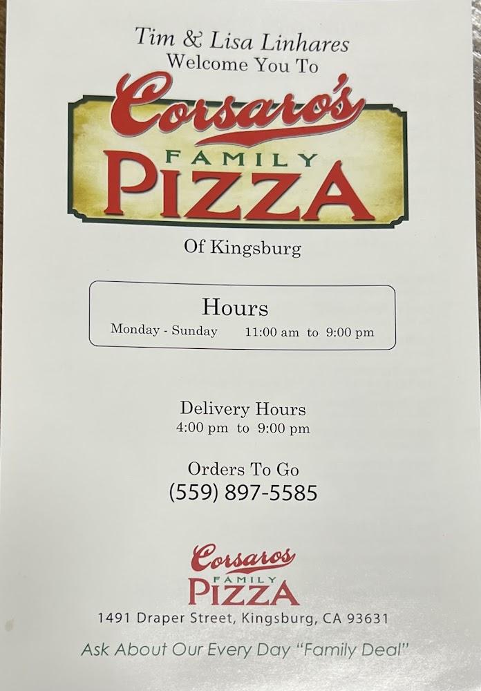 Corsaros Family Pizza Menu image 4